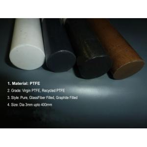 Bronze Fiber PTFE  Rod Glass Carbon Graphite / Beads Filled